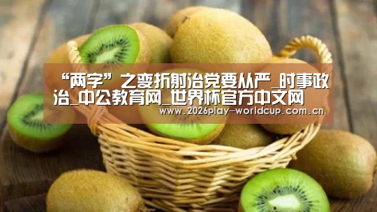 “两字”之变折射治党要从严_时事政治_中公教育网_世界杯官方中文网(图4) 世界杯官方中文网